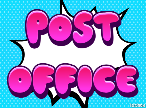 Post Office Effetto testo