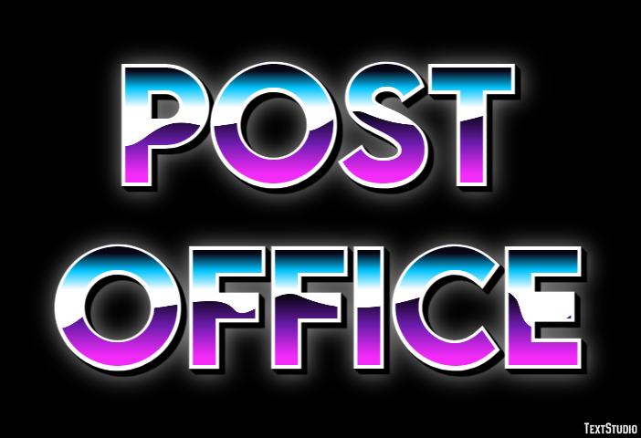 Post Office Effetto testo
