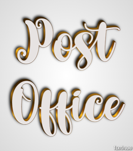 Post Office Effetto testo