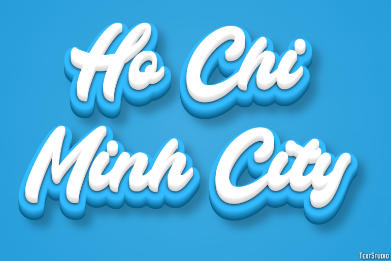 Ho Chi Minh City Effetto testo