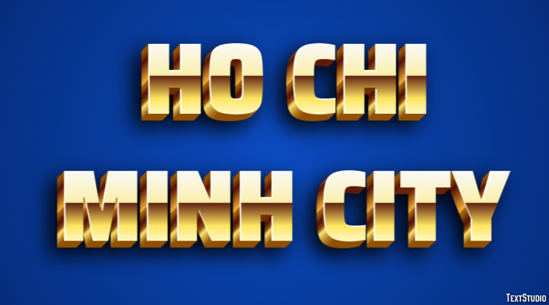 Ho Chi Minh City Effetto testo