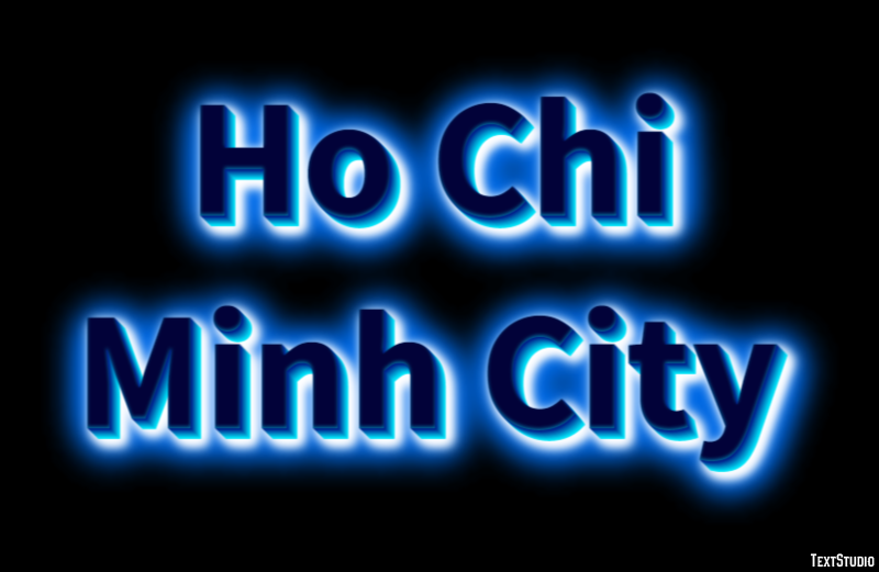 Ho Chi Minh City Effetto testo