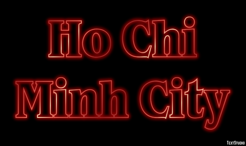 Ho Chi Minh City Effetto testo
