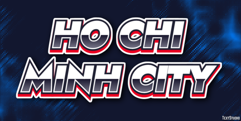 Ho Chi Minh City Effetto testo