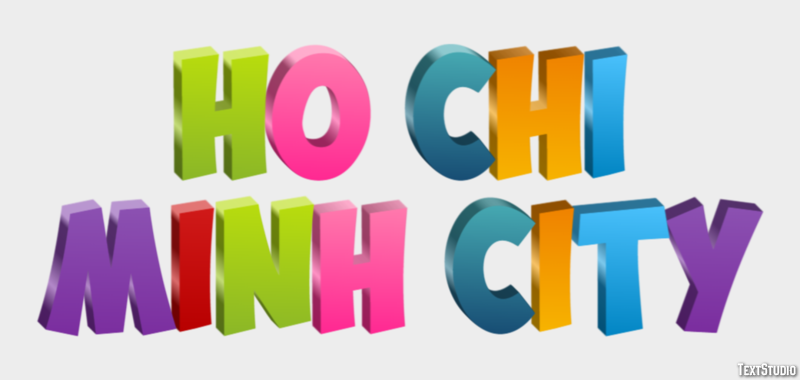 Ho Chi Minh City Effetto testo