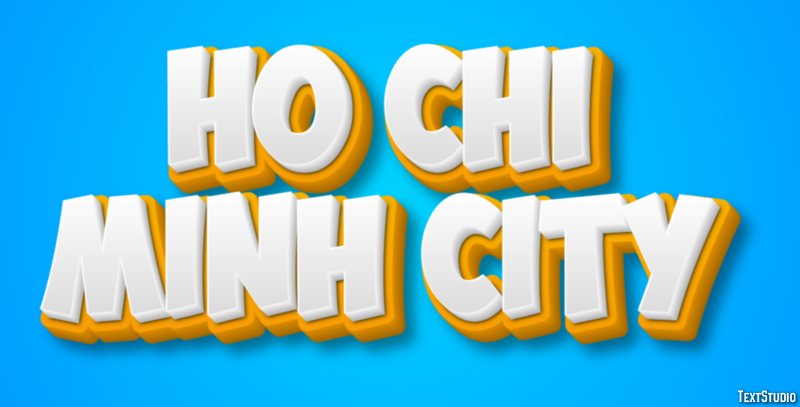Ho Chi Minh City Effetto testo