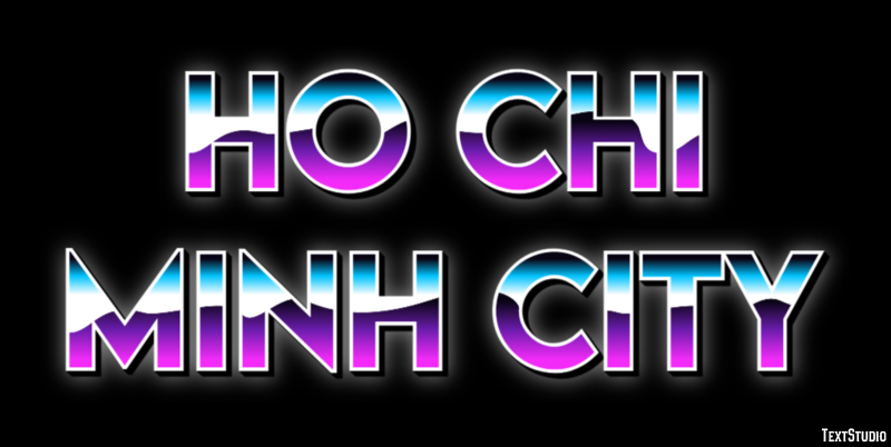 Ho Chi Minh City Effetto testo