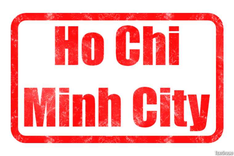 Ho Chi Minh City Effetto testo