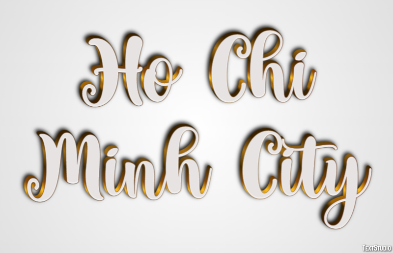 Ho Chi Minh City Effetto testo