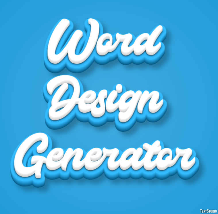Word Design Generator Texteffekt