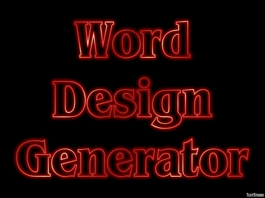 Word Design Generator Texteffekt
