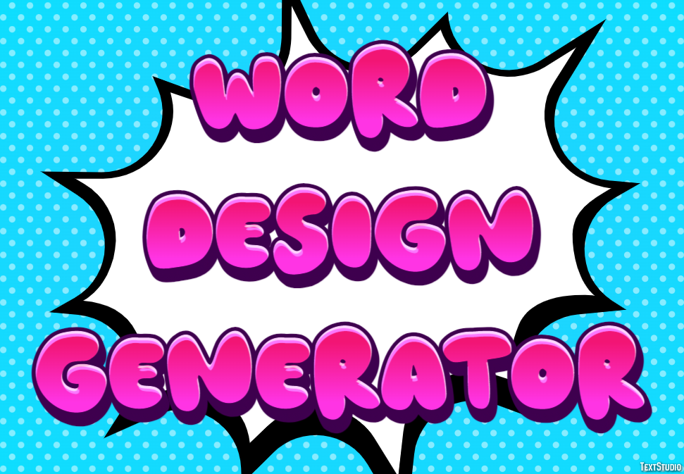 Word Design Generator Tekst Effect