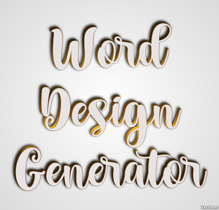 Word Design Generator Metin Efekti