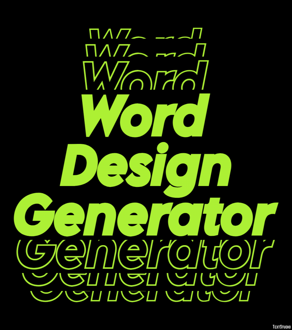 Word Design Generator Metin Efekti