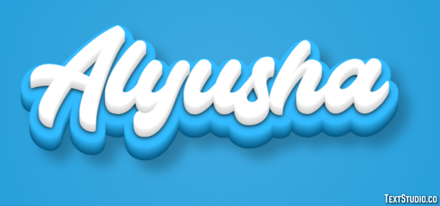 Alyusha Текстовый эффект