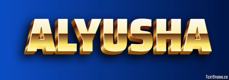 Alyusha Текстовый эффект