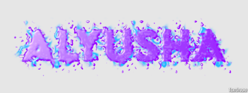 Alyusha Текстовый эффект