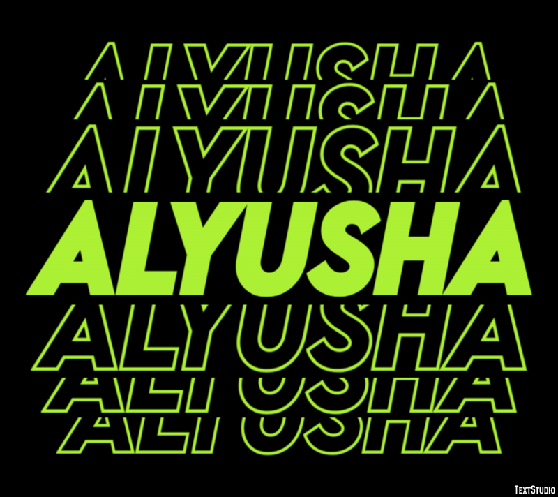 Alyusha Эффект текста