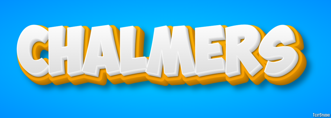 Chalmers Text effect