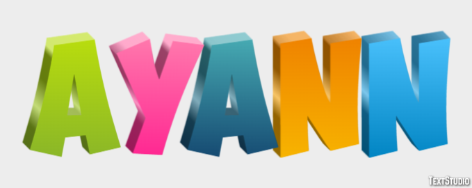 Ayann Texteffekt