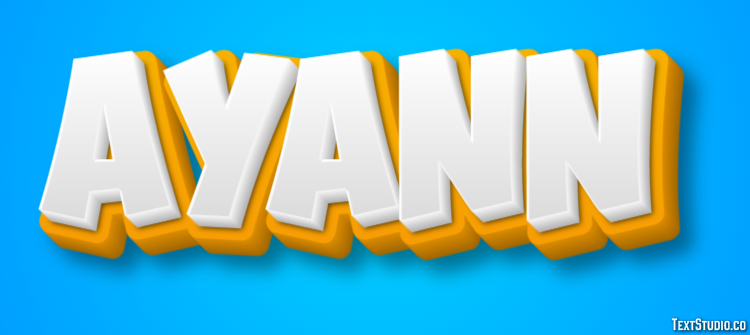 Ayann Эффект текста
