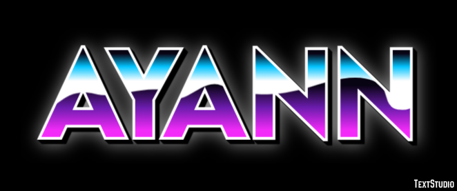 Ayann Эффект текста