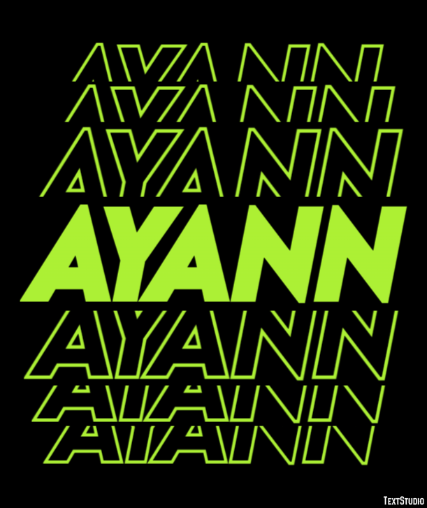 Ayann Texteffekt