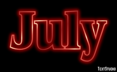 July Text effect