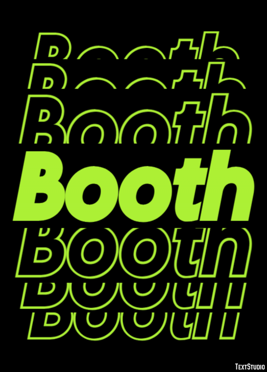 Booth Tekst Effect