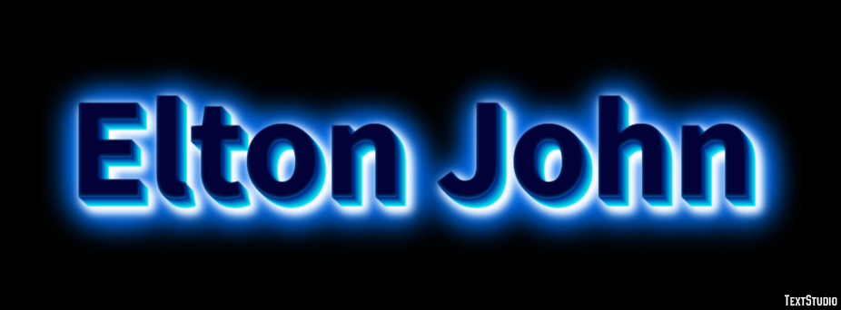 Elton John Efeito de texto