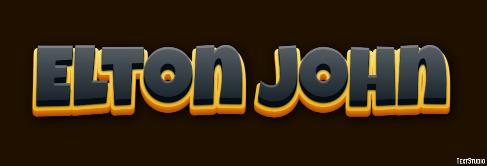 Elton John Efeito de texto
