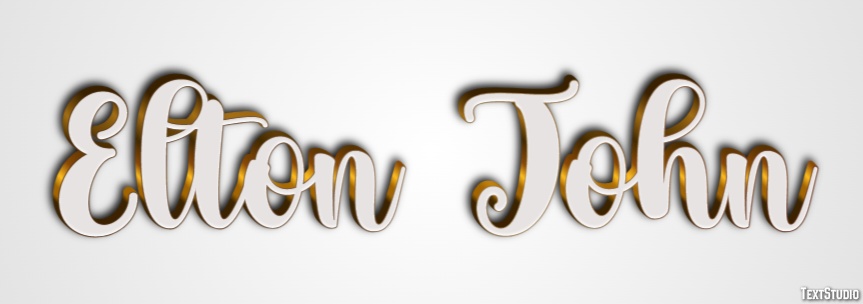 Elton John Efeito de texto