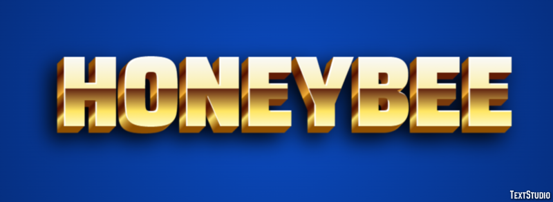 Honeybee Text effect