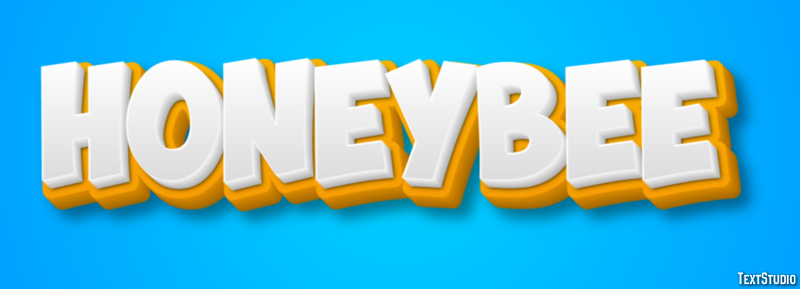 Honeybee Text Effect