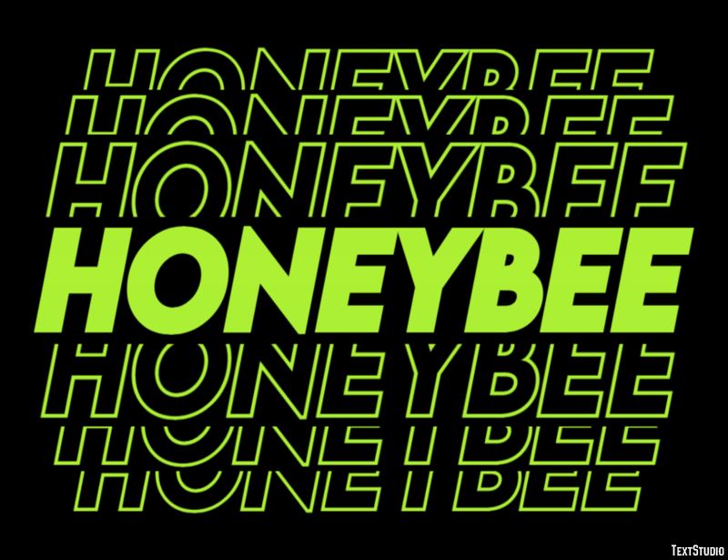 Honeybee Text Effect