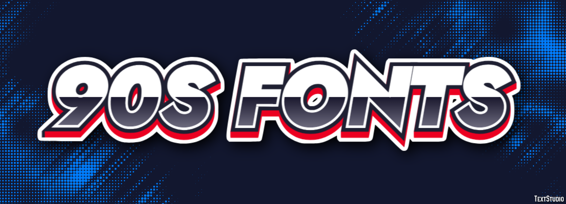 90s Fonts Text Effect