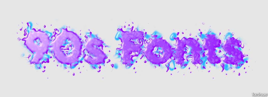 90s Fonts Text Effect