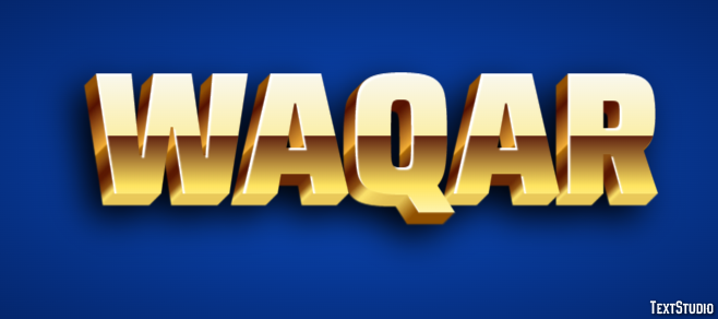 Waqar Text Effect