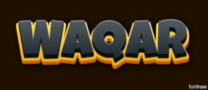 Waqar Text Effect