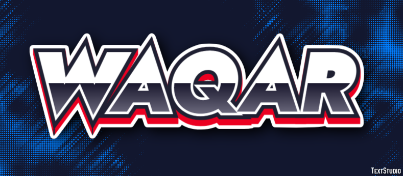 Waqar Text Effect