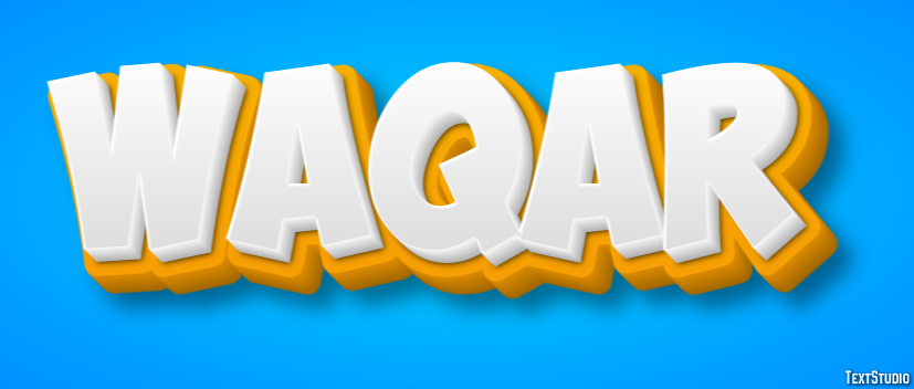 Waqar Text Effect