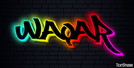 Waqar Text Effect