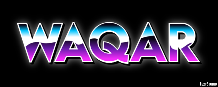 Waqar Text Effect