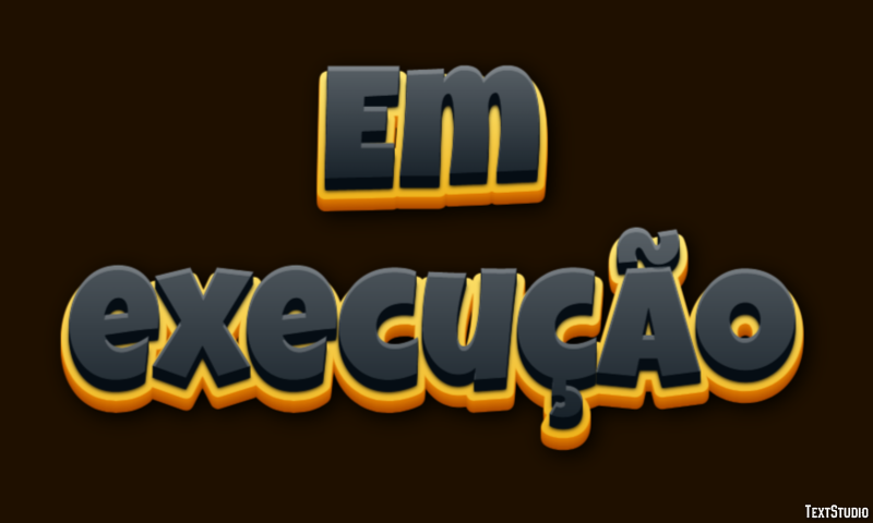 Em execução Efecto de Texto