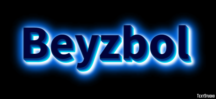 Beyzbol Efecto de texto
