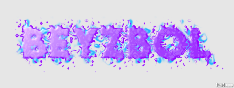 Beyzbol Efecto de texto