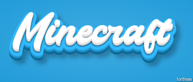 Minecraft Efeito de texto