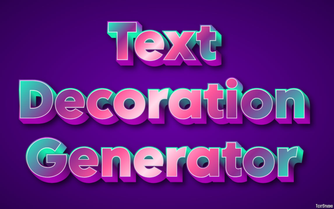 Text Decoration Generator テキスト効果