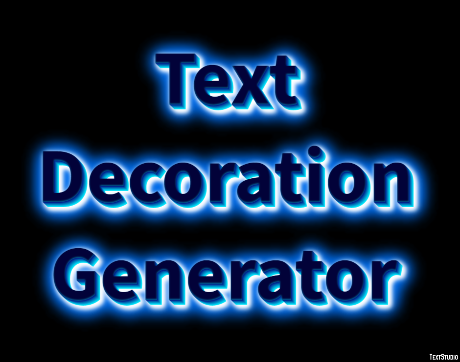Text Decoration Generator Efekt tekstowy