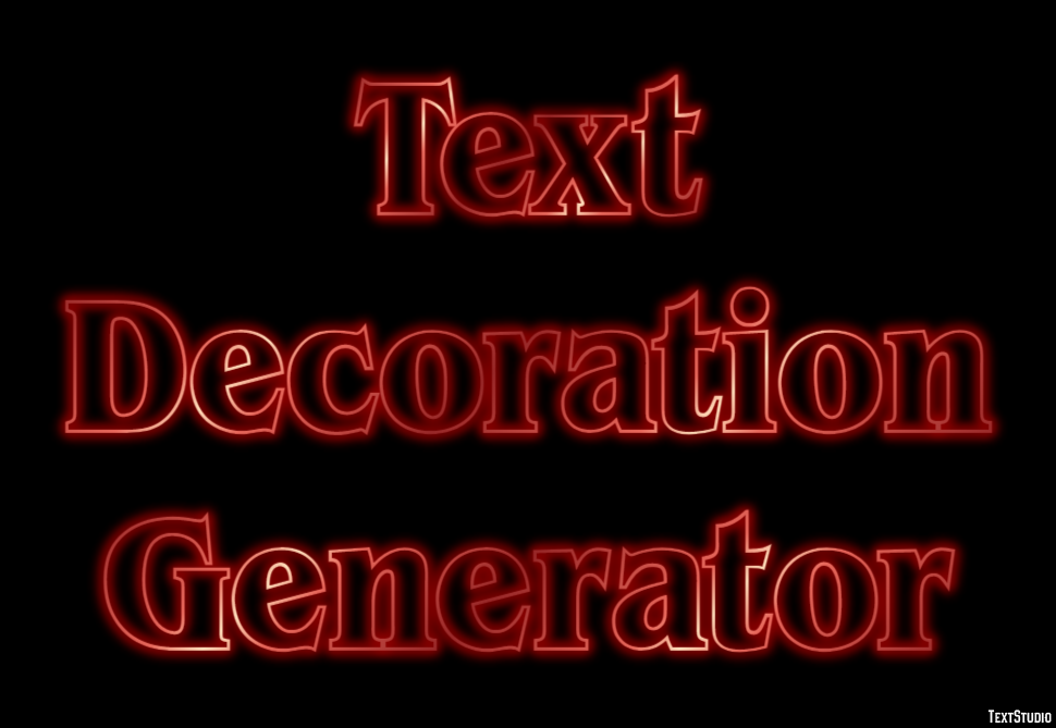Text Decoration Generator テキスト効果